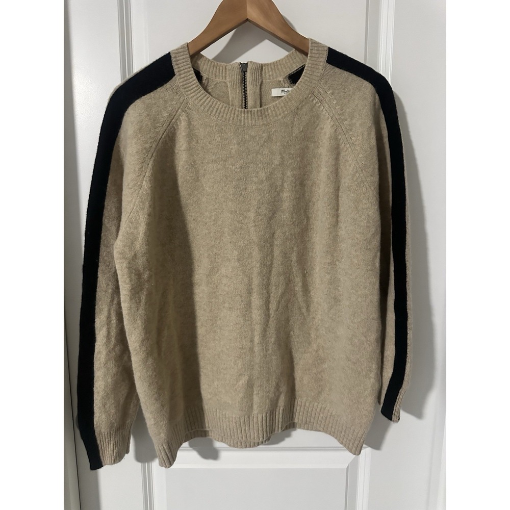 Madewell Beige Sweater 100% Merino Wool Small